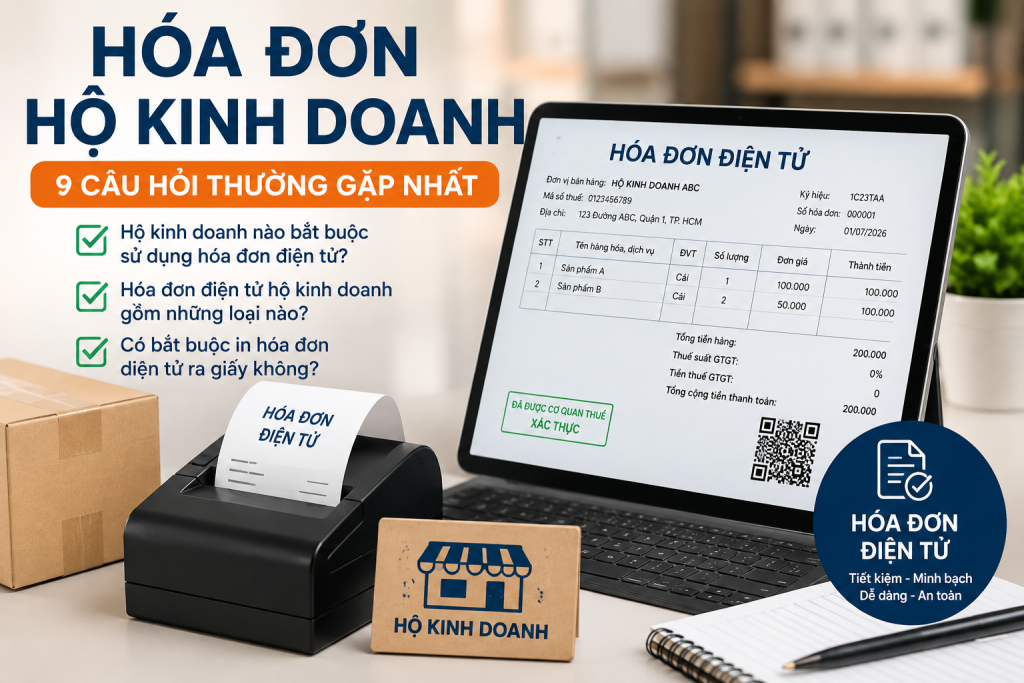 Hóa đơn hộ kinh doanh, cá nhân kinh doanh: 9 câu hỏi thường gặp cần biết 1 Hóa đơn hộ kinh doanh, cá nhân kinh doanh